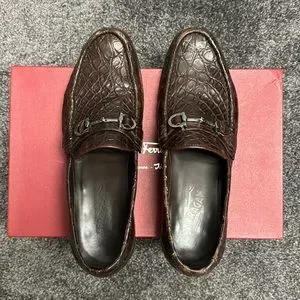 Salvatore Ferragamo Giostra 3 Mocca Crocodile Hickory Calf Loafer Salvatore Ferragamo | Shoes | Salvatore Ferragamo Giostra 3  main image 4